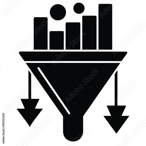 conversion rate vector icon