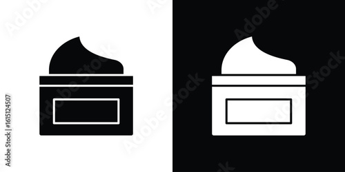 Facial cream icon, vector flat icon. Flat illustration.