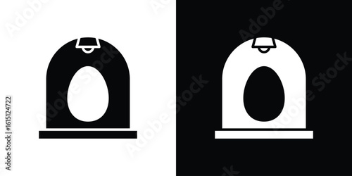 Egg incubator icon, vector flat icon. Flat illustration.