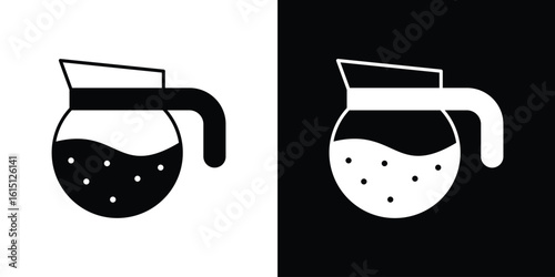 Coffee pot icon, vector flat icon. Flat illustration.