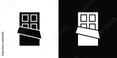 Chocolate icon, vector flat icon. Flat illustration.