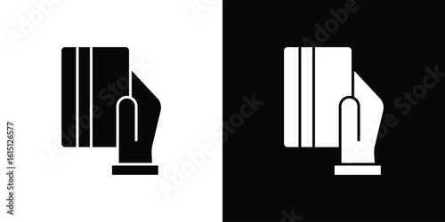 Card payment icon, vector flat icon. Flat illustration.