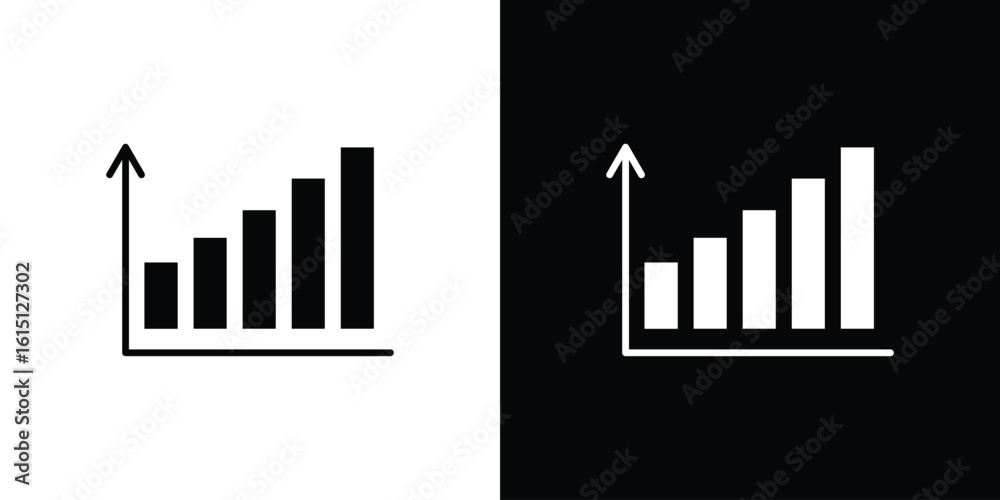 Fototapeta premium Bar diagram icon, vector flat icon. Flat illustration.