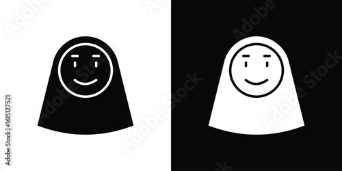 Arab woman icon, vector flat icon. Flat illustration.