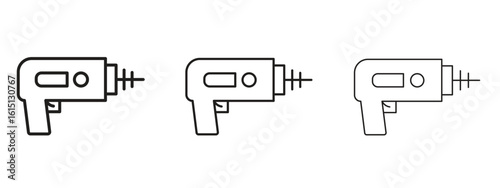 Laser gun icon. Simple element illustration. Can be used for web and mobile.