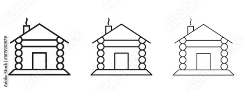 Winter Cabin icon. Simple element illustration. Can be used for web and mobile.