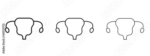Uterus icon. Simple element illustration. Can be used for web and mobile.