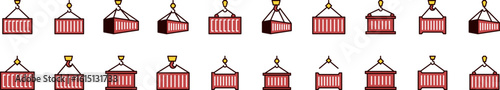 Set of Filled Color Icons of Building Block. Minimalistic Linear Pictogram for Web and Graphic Design, Apps, Banners, Social Network and Cards