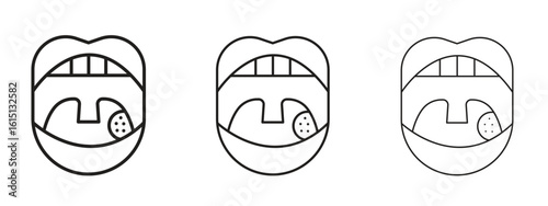 Tonsil icon. Simple element illustration. Can be used for web and mobile.
