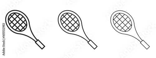 Tennis racket icon. Simple element illustration. Can be used for web and mobile.