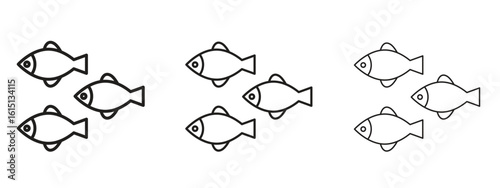 Shoal icon. Simple element illustration. Can be used for web and mobile.