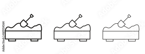 Sandbox icon. Simple element illustration. Can be used for web and mobile.