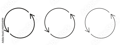 Recurring icon. Simple element illustration. Can be used for web and mobile.