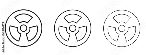 Radioactive icon. Simple element illustration. Can be used for web and mobile.