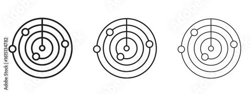 Radar icon. Simple element illustration. Can be used for web and mobile.