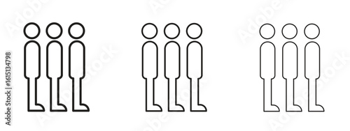 Queue icon. Simple element illustration. Can be used for web and mobile.