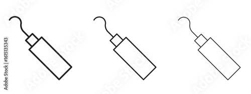 Periodontal scaler icon. Simple element illustration. Can be used for web and mobile.