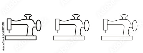 Old sewing machine icon. Simple element illustration. Can be used for web and mobile.
