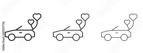 Just married icon. Simple element illustration. Can be used for web and mobile.