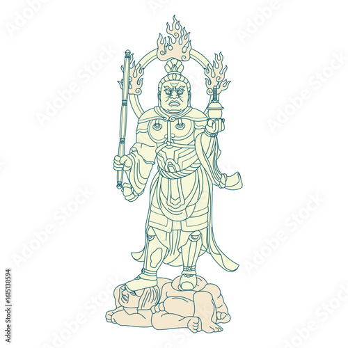 仏像 四天王 多聞天 Four Heavenly Kings Tamonten - Vaiśravaṇa