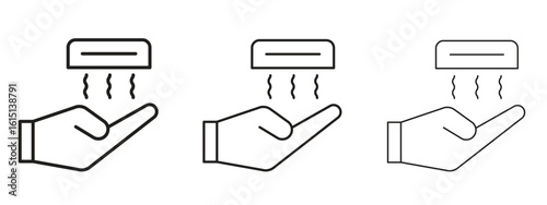 Hand dryer icon. Simple element illustration. Can be used for web and mobile.