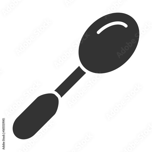 Spoon Icon Glyph Style. Vector Illustration Design