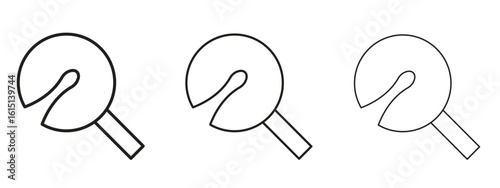 Fortune cookie icon. Simple element illustration. Can be used for web and mobile.