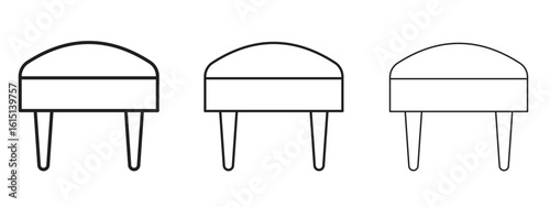 Footstool icon. Simple element illustration. Can be used for web and mobile.