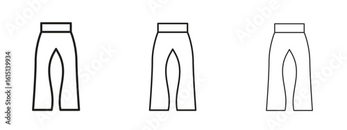 Flare pants icon. Simple element illustration. Can be used for web and mobile.