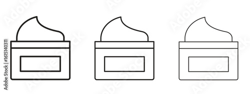 Facial cream icon. Simple element illustration. Can be used for web and mobile.