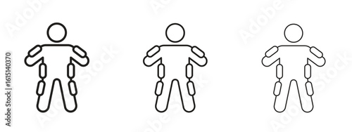 Exoskeleton icon. Simple element illustration. Can be used for web and mobile.
