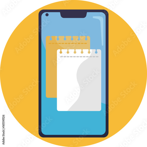 Mobile device screen showing organized notes or to-do items.