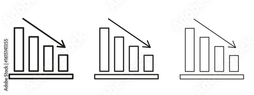 Decrease icon. Simple element illustration. Can be used for web and mobile.
