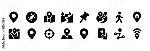 Location and Navigation Icon Set