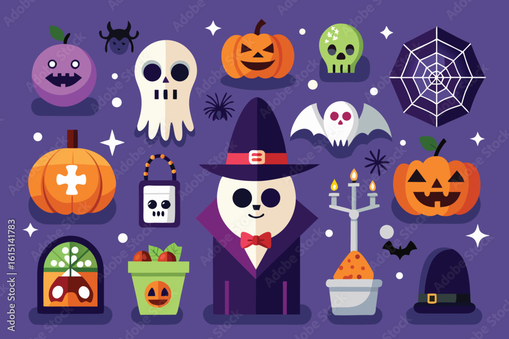 halloween icons set halloween icons set