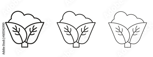 Cauliflower icon. Simple element illustration. Can be used for web and mobile.
