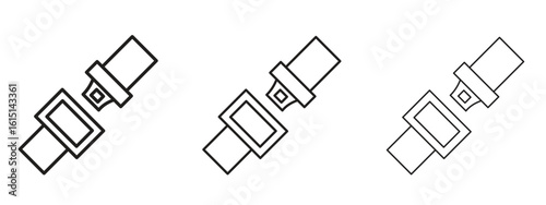 Car seat belt icon. Simple element illustration. Can be used for web and mobile.