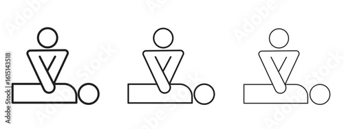 CPR icon. Simple element illustration. Can be used for web and mobile.