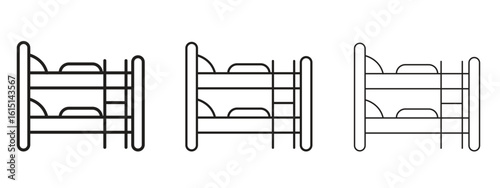 Bunk bed icon. Simple element illustration. Can be used for web and mobile.
