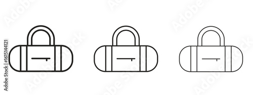 Barrel handbag icon. Simple element illustration. Can be used for web and mobile.