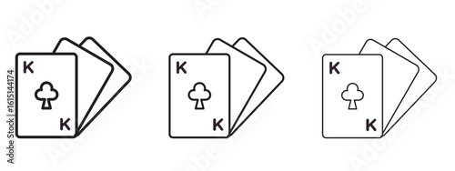 Baccarat icon. Simple element illustration. Can be used for web and mobile.