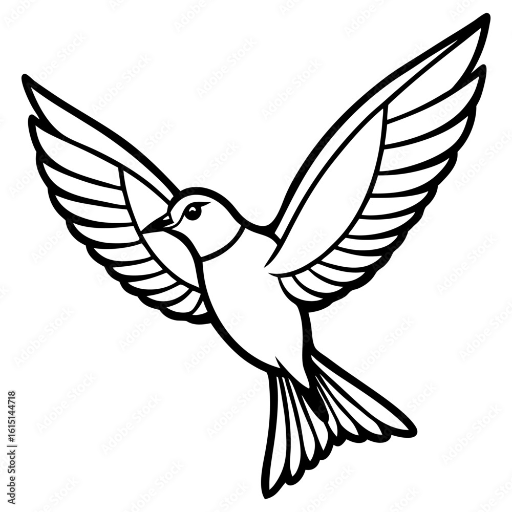 Obraz premium A dove in flight, symbolizing peace and freedom