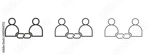 Affiliate link icon. Simple element illustration. Can be used for web and mobile.