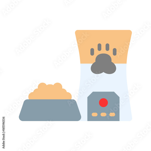 Smart pet feeder icon vector image. Suitable for mobile apps, web apps and print media.