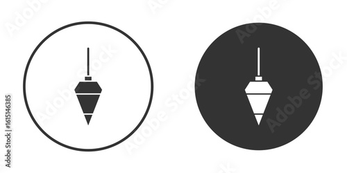 Plumb bob icon, symbol, Vector pictogram. Simple element illustration.