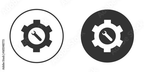 Maintainance icon, symbol, Vector pictogram. Simple element illustration.