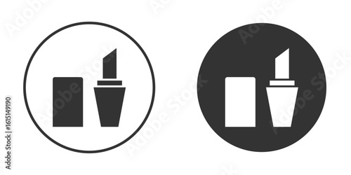Lipstick icon, symbol, Vector pictogram. Simple element illustration.