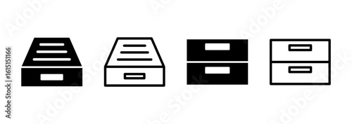 Archive folders icon logo design. Document vector icon. Archive storage icon.