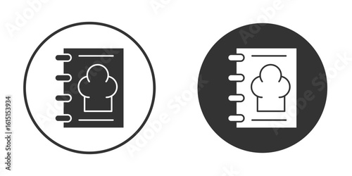 Cookbook icon, symbol, Vector pictogram. Simple element illustration.