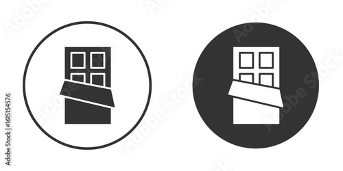 Chocolate icon, symbol, Vector pictogram. Simple element illustration.